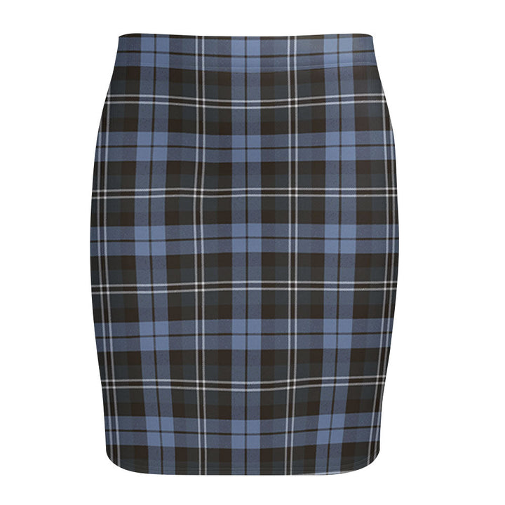 Melville Weathered Tartan Fitted Skirt
