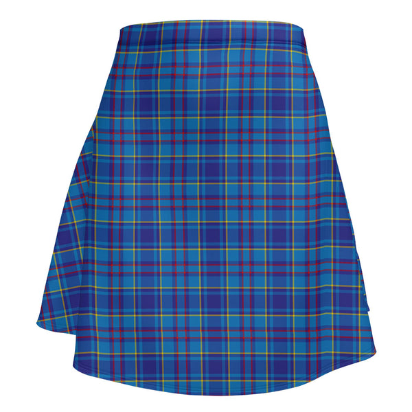 Mercer Modern Clan Badge Tartan Flared Skirt