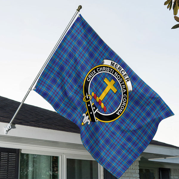 Mercer Modern Clan Badge Tartan House Flag