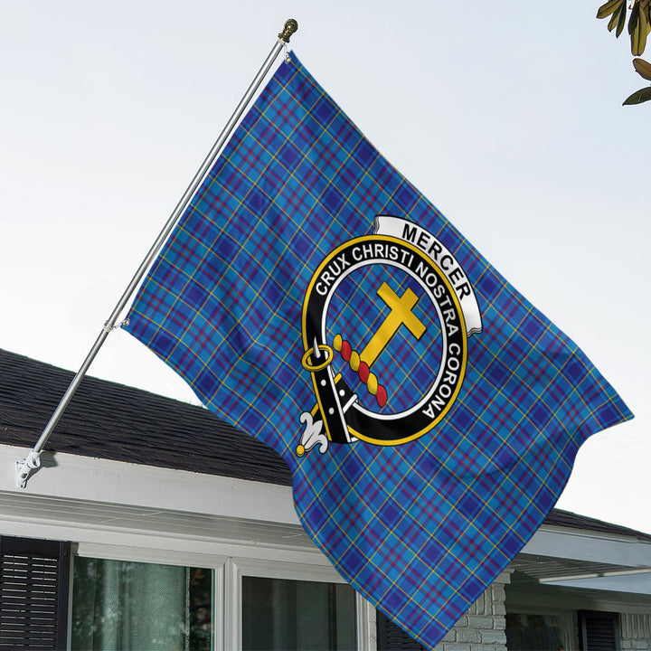 Mercer Modern Clan Badge Tartan House Flag