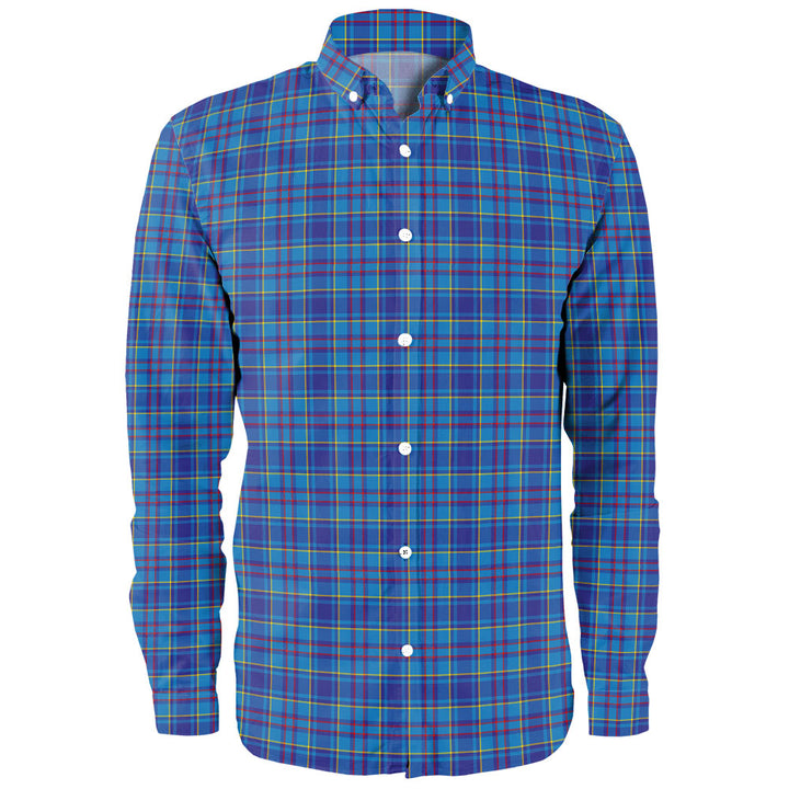 Mercer Modern Clan Badge Tartan Long Sleeve Shirt
