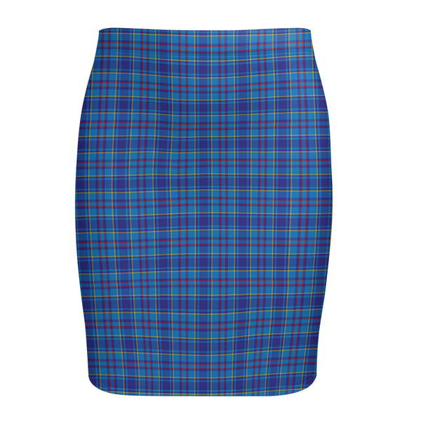 Mercer Modern Tartan Fitted Skirt