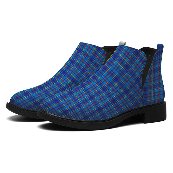 Mercer Modern Tartan Flat Ankle Boots