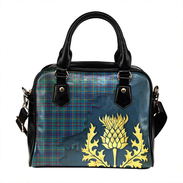 Mercer Modern Tartan Shoulder Handbag Thistle Oldest Style