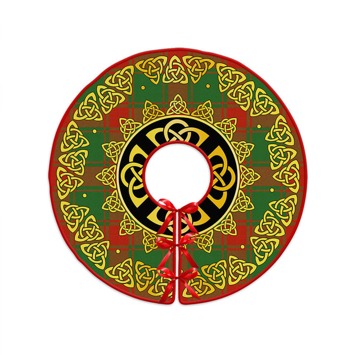 Middleton Modern Clan Badge Tartan Christmas Tree Skirt Golden Celtic Heritage