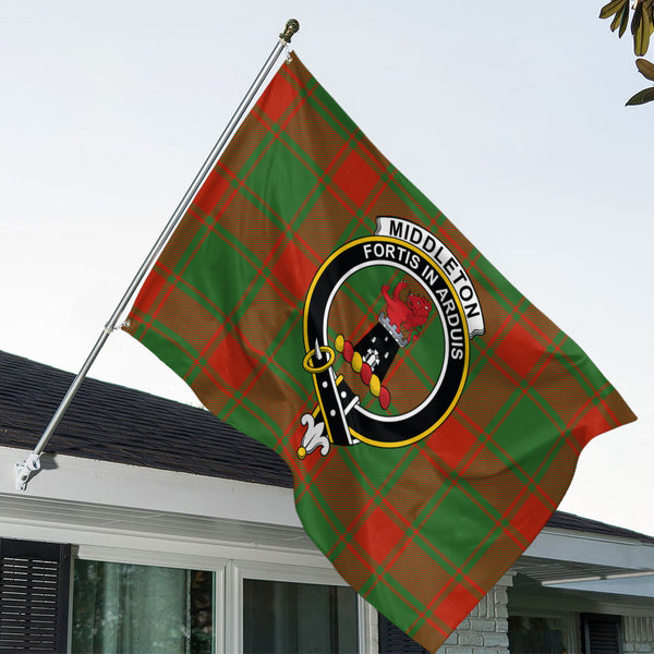 Middleton Modern Clan Badge Tartan House Flag