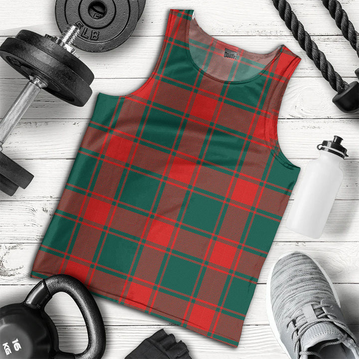 Middleton Weathered Clan Badge Tartan Men Tank Top