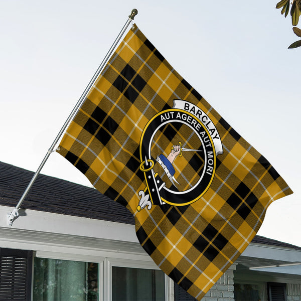 Barclay Dress Ancient Clan Badge Tartan House Flag