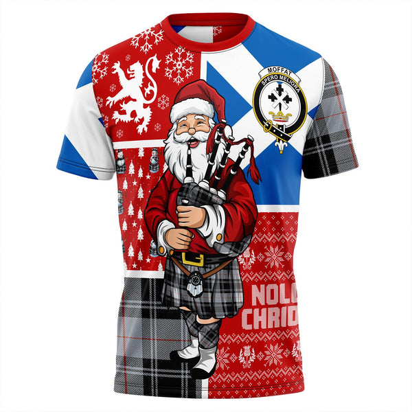 Moffat Ancient Clan Badge Tartan T-Shirt Scotland Christmas Santa