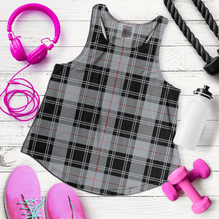 Moffat Ancient Clan Badge Tartan Women Racerback Tank Top