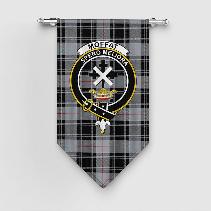 Moffat Modern Clan Badge Tartan Gonfalon