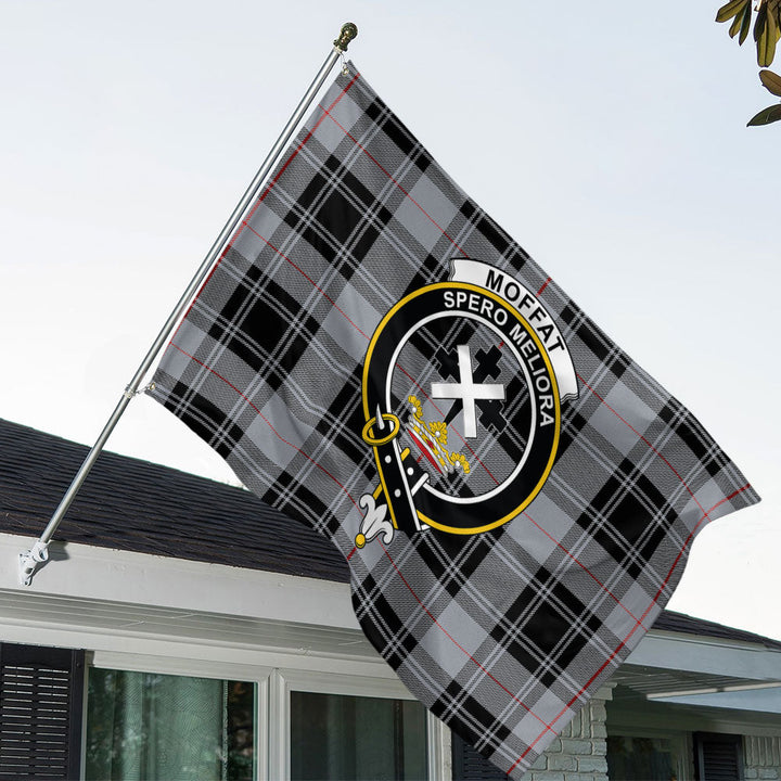 Moffat Modern Clan Badge Tartan House Flag