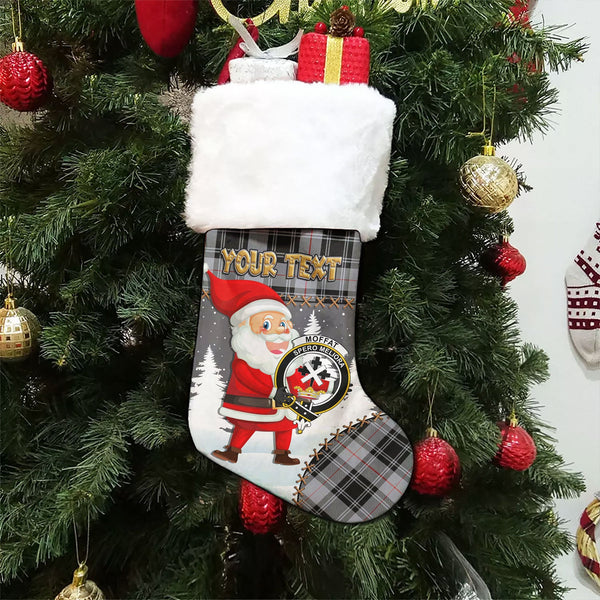 Moffat Modern Clan Badge Tartan Christmas Stocking Holiday Blessings Merry Christmas Joy