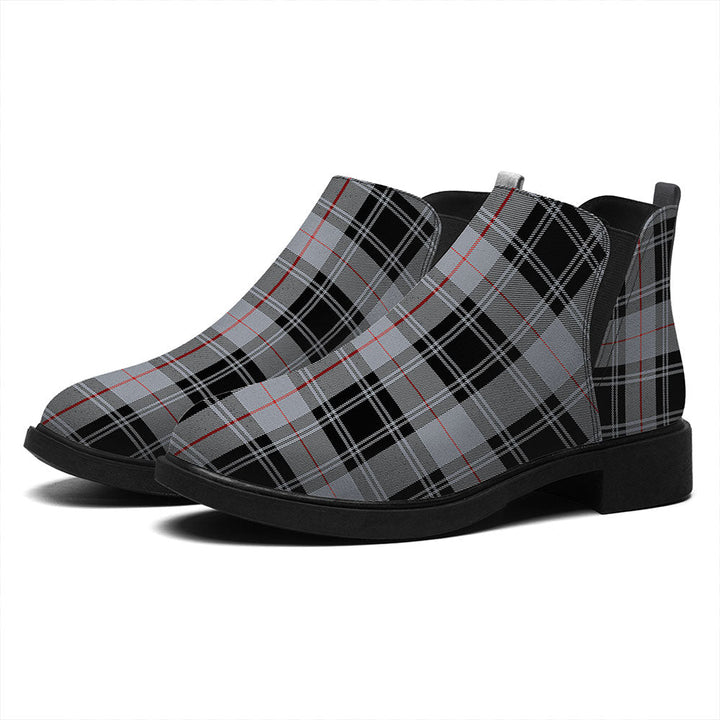 Moffat Modern Tartan Flat Ankle Boots