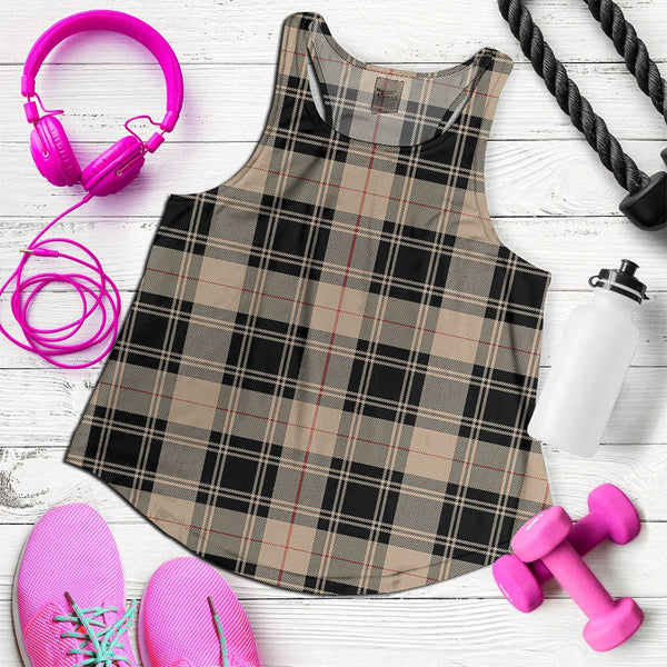 Moffat Weathered Clan Badge Tartan Women Racerback Tank Top