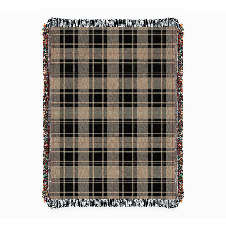 Moffat Weathered Clan Badge Tartan Woven Blanket