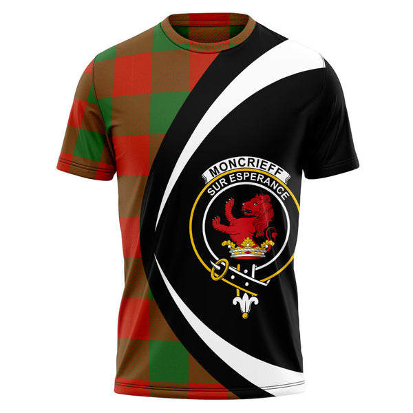 Moncrieffe Ancient Clan Badge Tartan T-Shirt Circle Style Personalized