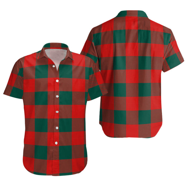 Moncrieffe Modern Clan Badge Tartan Short Sleeve Shirt