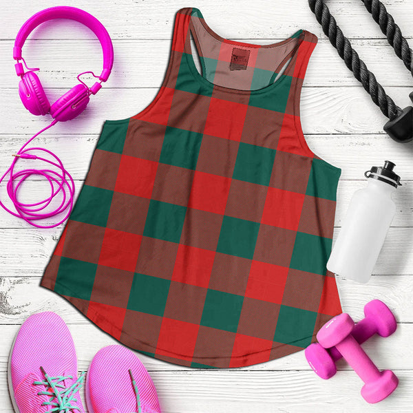 Moncrieffe Modern Clan Badge Tartan Women Racerback Tank Top