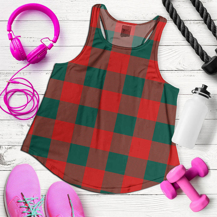Moncrieffe Modern Clan Badge Tartan Women Racerback Tank Top