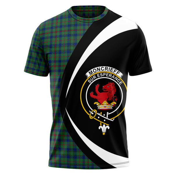 Moncrieffe of Atholl Modern Clan Badge Tartan T-Shirt Circle Style Personalized