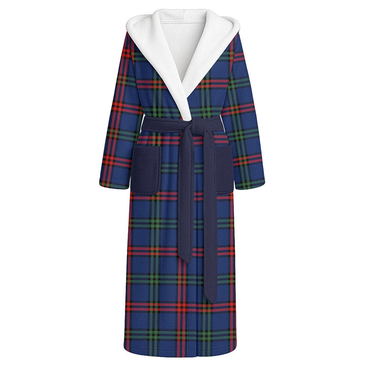Montgomery Modern Clan Badge Tartan Flannel Hooded Bathrobe