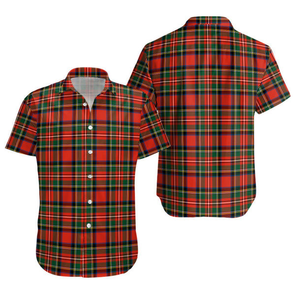 Monypenny Clan Badge Tartan Short Sleeve Shirt