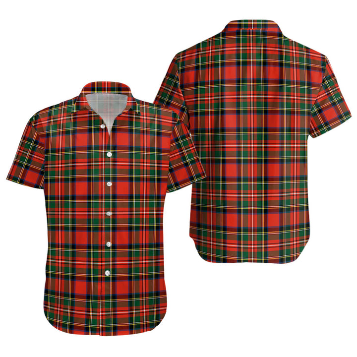 Monypenny Clan Badge Tartan Short Sleeve Shirt