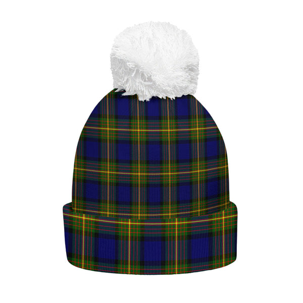 More (Muir) Clan Badge Tartan Bobble Beanie Hat