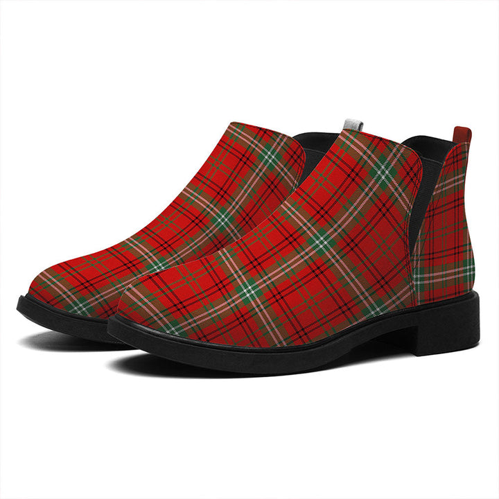 Morrison Modern Tartan Flat Ankle Boots