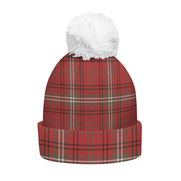 Morrison Weathered Clan Badge Tartan Bobble Beanie Hat