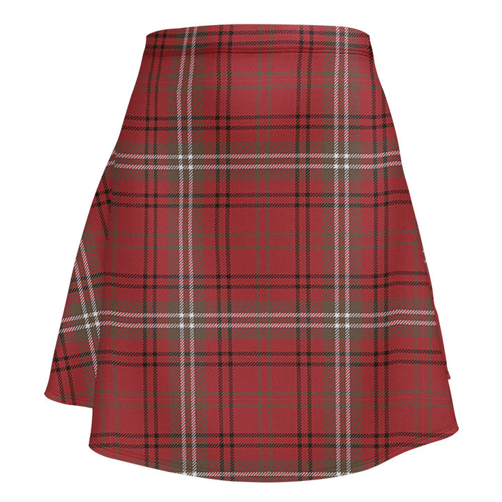 Morrison Weathered Clan Badge Tartan Flared Skirt