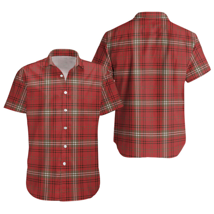 Morrison Weathered Clan Badge Tartan Short Sleeve Shirt