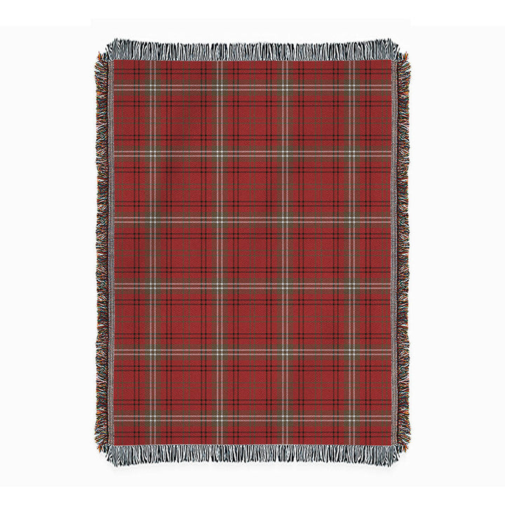 Morrison Weathered Clan Badge Tartan Woven Blanket