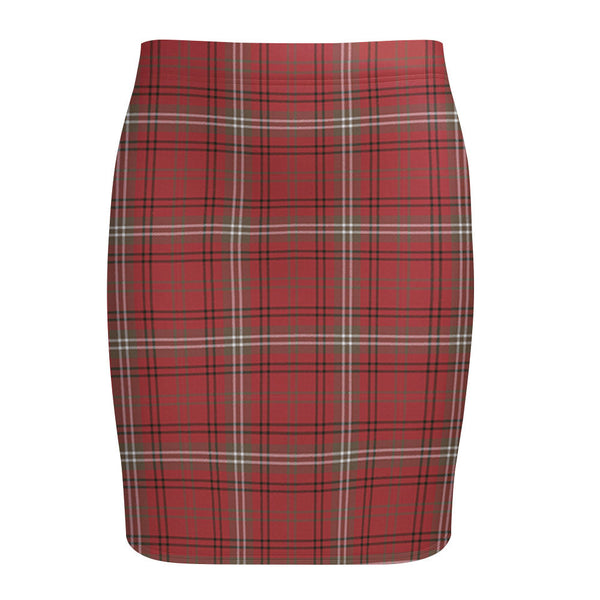 Morrison Weathered Tartan Fitted Skirt