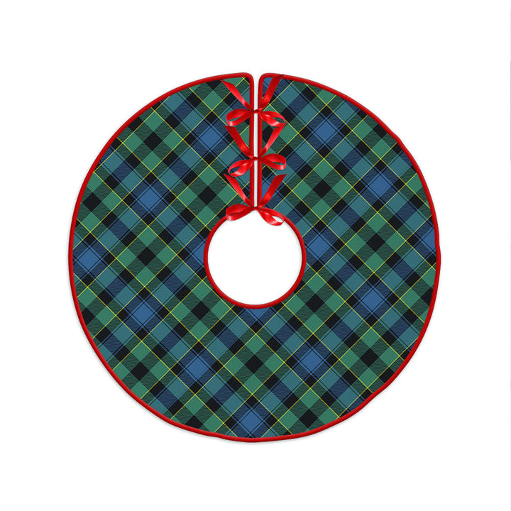 Mouat Clan Badge Tartan Christmas Tree Skirt