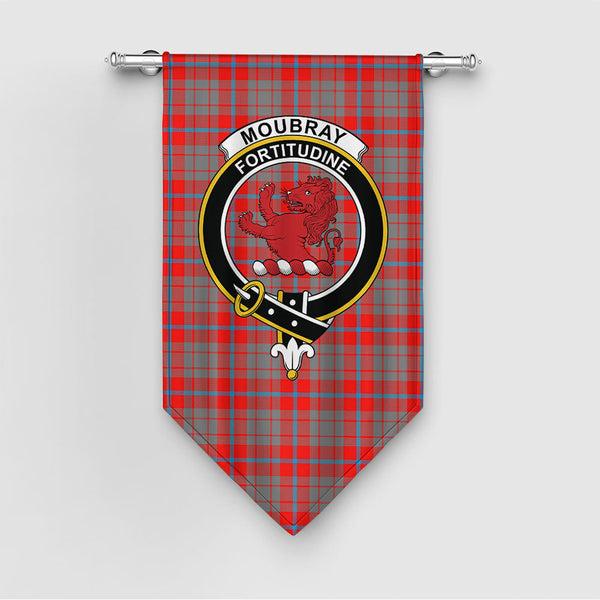 Moubray Clan Badge Tartan Gonfalon