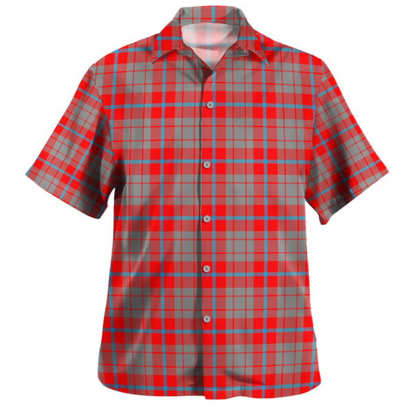 Moubray Clan Badge Tartan Hawaiian Shirt