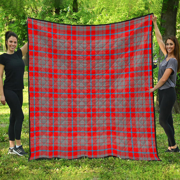 Moubray Clan Badge Tartan Premium Quilt