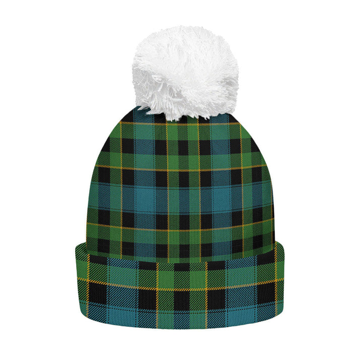 Mowat Ancient Clan Badge Tartan Bobble Beanie Hat