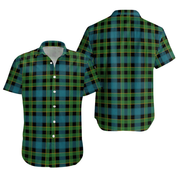 Mowat Ancient Clan Badge Tartan Short Sleeve Shirt