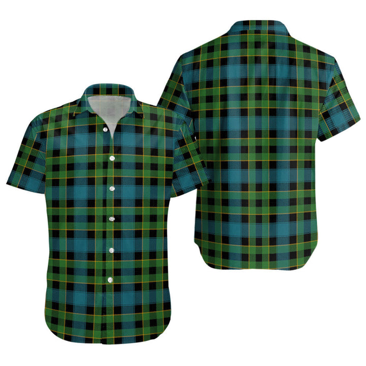 Mowat Ancient Clan Badge Tartan Short Sleeve Shirt
