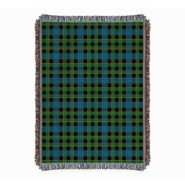 Mowat Ancient Clan Badge Tartan Woven Blanket
