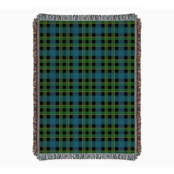 Mowat Ancient Clan Badge Tartan Woven Blanket