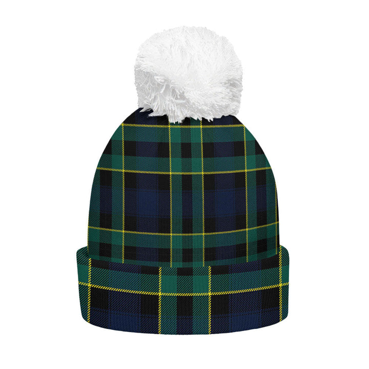 Mowat Modern Clan Badge Tartan Bobble Beanie Hat