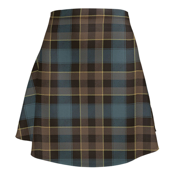 Mowat Weathered Clan Badge Tartan Flared Skirt