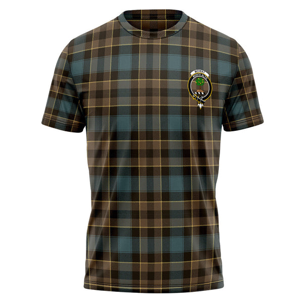 Mowat Weathered Clan Badge Tartan T-Shirt