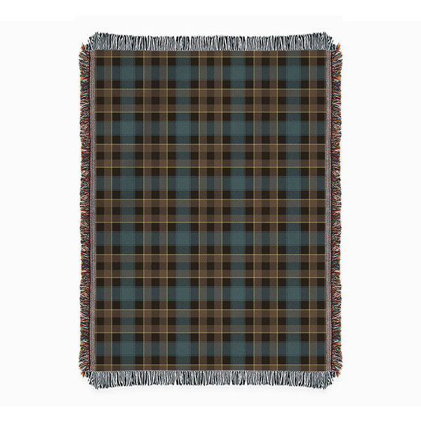 Mowat Weathered Clan Badge Tartan Woven Blanket