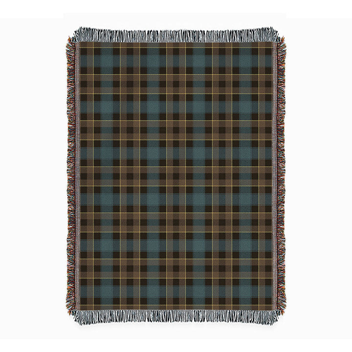 Mowat Weathered Clan Badge Tartan Woven Blanket