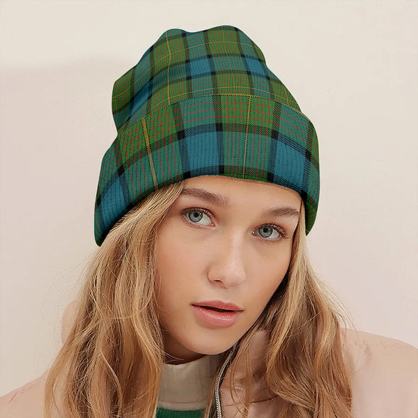 Muir Ancient Clan Badge Tartan Knitted Beanie